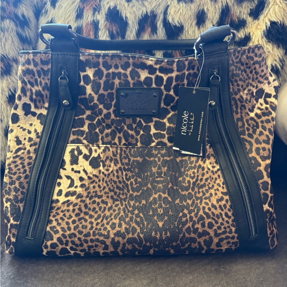 Animal Print Purse Nicole Miller